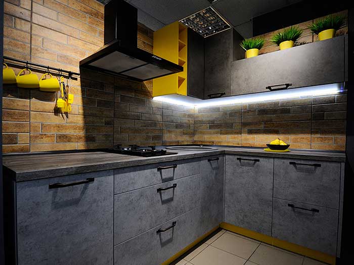 кухня под мрамор фото